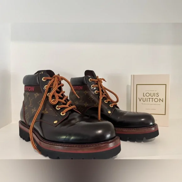 Louis Vuitton Chocolate Brown Leather Boots - Picture 2 of 12